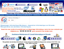Tablet Screenshot of extensys-informatique.com